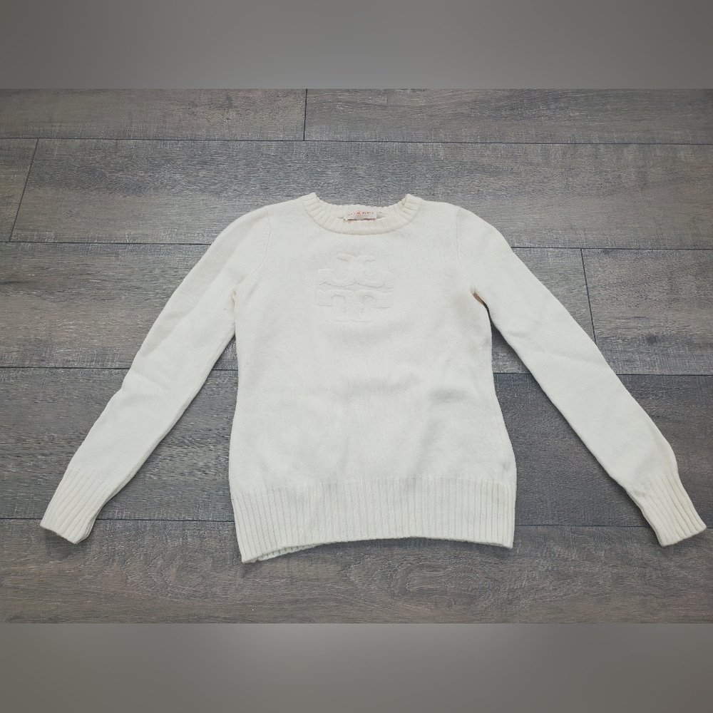 Tory Burch cream white sweater, S